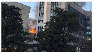 حريق مبنى في طهران وسط أنباء عن وقوع ضحايا