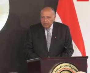 وزير الخارجية يدعو لوقف إطلاق النار بغزة ويحذر من أى عملية برفح الفلسطينية