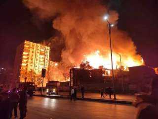 حريق فى استوديو الأهرام بالجيزة ومحاولات للسيطرة عليه