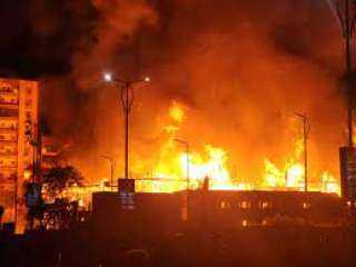 حريق استديو الأهرام يفجع المصريين