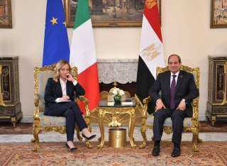 الرئيس السيسي يستقبل رئيسة الوزراء الإيطالية ”جورجيا ميلوني” على هامش القمة المصرية الأوروبية