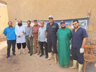 الزراعة: البحوث الزراعية ومصر الخير يطلقان حملة قوافل بيطرية لعلاج مواشي صغار المربين مجانا في محافظة سوهاج