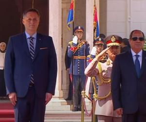 الرئيس السيسى يستقبل رئيس البوسنة والهرسك وسط مراسم رسمية