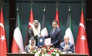 أمير الكويت ورئيس تركيا يشهدان توقيع 6 اتفاقيات أبرزها عقود شراء لصناعات دفاعية