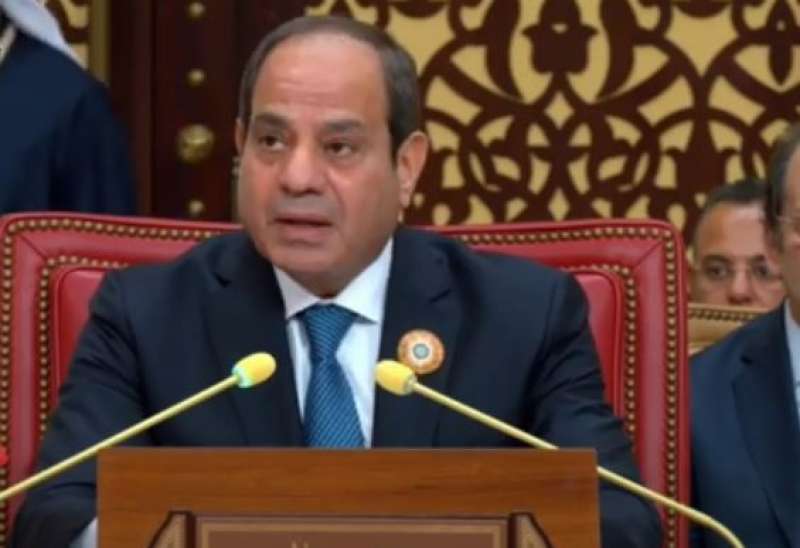 شاهد.. كلمة الرئيس عبد الفتاح السيسي أمام قمة البحرين
