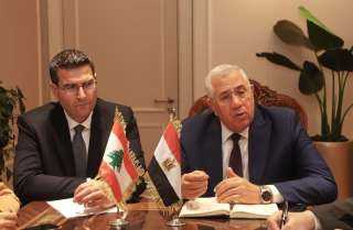 وزيرا الزراعة في مصر ولبنان يبحثان تعزيز التعاون الزراعي المشترك بين البلدين الشقيقين